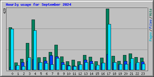 Hourly usage for September 2024